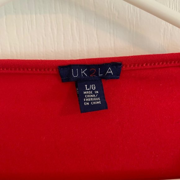 Urban Planet Long Sleeve Front Tie Ruched Crop Top - Picture 2 of 2